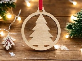 Σετ των 3 Intra απο ξύλο plywood 3mm-4mm πάχος – Χριστουγεννιάτικο δέντρο Χριστουγεννιάτικο μπιχλιμπίδι 30x30 cm INTRAVECTRY-MY545266