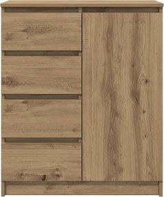 vidaXL Συρταριέρα με Συρτάρια Τεχνίτης Δρυς 71x35x84 εκ. Επεξ. Ξύλο