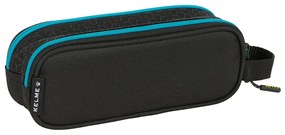 Διπλή Κασετίνα Kelme Iron Μαύρο 21 x 8 x 6 cm