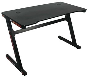 Gaming Γραφειο Τ.Carbon Steel Μαύρο . Διάσταση: 120x60x75cm