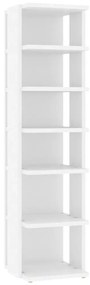 Παπουτσοθήκη Λευκή 27,5x27x102 εκ. από Επεξεργασμένο Ξύλο - Λευκό