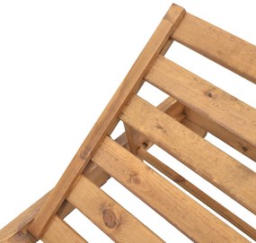 Ξαπλώστρα Zalka pakoworld L1 σε καρυδί απόχρωση 66x197x28εκ - 363-000012
