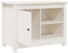 vidaXL Έπιπλο Τηλεόρασης Λευκό 70x36,5x52 εκ. από Μασίφ Ξύλο Πεύκου
