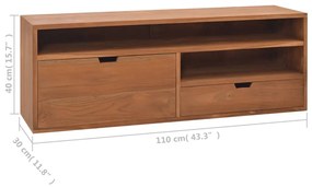 ΈΠΙΠΛΟ ΤΗΛΕΟΡΑΣΗΣ 110 X 30 X 40 ΕΚ. ΑΠΟ ΜΑΣΙΦ ΞΥΛΟ TEAK 326119