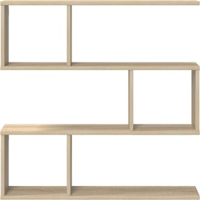 vidaXL Ράφι Τοίχου Sonoma Δρυς 80 x 12 x 79,5 εκ Επεξεργασμένο Ξύλο