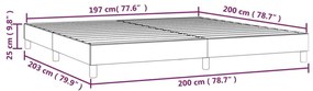 Πλαίσιο Κρεβατιού Boxspring Σκούρο Πράσινο 200x200 εκ Βελούδινο - Πράσινο