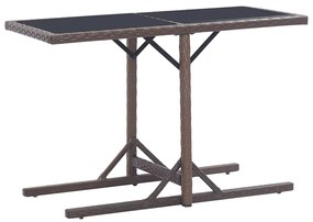 vidaXL Σετ Τραπεζαρίας Κήπου 3 Τεμαχίων Καφέ