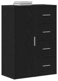 vidaXL Πλαϊνό γραφείο Μαύρη δρυς 60 x 31 x 84 εκ. Επεξεργασμένο ξύλο