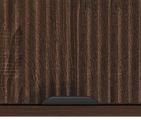 vidaXL Ντουλάπι Μπάνιου Επιτοίχιο Καφέ δρυς 39 x 23.5 x 65 εκ.