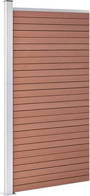 vidaXL Πάνελ Περίφραξης Καφέ 95 x 186 εκ. από WPC
