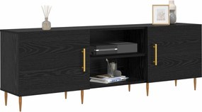 vidaXL Ντουλάπι TV 150 x 30 x 50 cm Μαύρη δρυς Επεξεργασμένο ξύλο