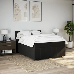 ΚΡΕΒΑΤΙ BOXSPRING ΜΕ ΣΤΡΩΜΑ ΜΑΥΡΟ 160X200 ΕΚ. ΥΦΑΣΜΑΤΙΝΟ 3287114