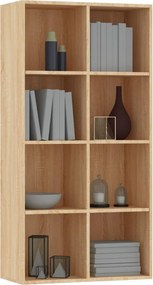 vidaXL Ραφιέρα/Βιβλιοθήκη Sonoma Δρυς 66x30x130 εκ. από Επεξ. Ξύλο