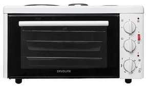 Davoline EC 450 CHEF WH Ηλεκτρικό Φουρνάκι 28lt με 3 Εστίες Λευκό