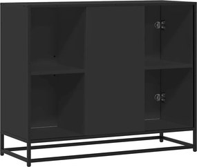 vidaXL Μπουφές Μαύρος 92x35x76 εκ. από Επεξεργασμένο Ξύλο