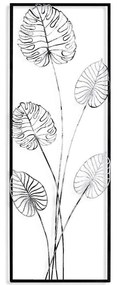 Διακοσμητικό Τοίχου Strawberry 930DYU1287 32x4x90cm Black-White Wallity Μέταλλο