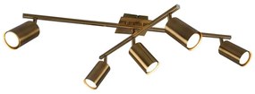 Φωτιστικό Οροφής - Σποτ Marley 612400504 5xGU10 35W 77,4x57,4x22,4cm Brass Mat Trio Lighting Metal