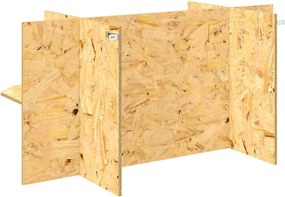 vidaXL Βάση Terrarium Καφέ 100 x 50 x 50 cm OSB