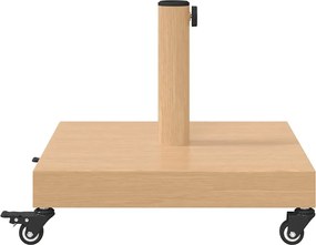 vidaXL Βάση ομπρέλας Ανοιχτό Ξύλο 45 x 45 x 31,5 εκ.