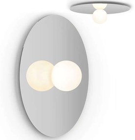 Φωτιστικό Τοίχου - Οροφής Bola Disc 32/8 10626 20,2x81,2cm Dim Led 1710lm 20W Chrome Pablo Designs