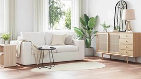 vidaXL Χαλιά χώρου HUARTE Κρεμ 100 x 200 cm Πολυεστέρας