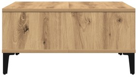 vidaXL Τραπέζι Σαλονιού Artisan Oak 60x60x30 εκ Επεξεργασμένο Ξύλο
