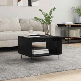 vidaXL Τραπεζάκι σαλονιού Μαύρη δρυς 60 x 50 x 40 εκ