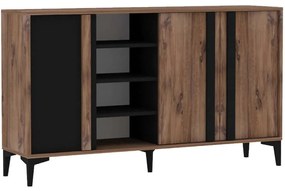 Μπουφές Dora 835PUQ6216 160x40x90cm Pine-Anthracite Μοριοσανίδα, Μελαμίνη
