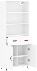 vidaXL Ντουλάπι Λευκό 69,5x34x180 εκ. από Επεξεργασμένο Ξύλο