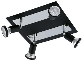 Φωτιστικό Σποτ Led 94966 Black Sarria Eglo Metal