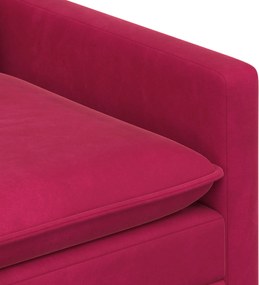 vidaXL Σετ Καναπέ 2 pcs Κόκκινο Βελούδο