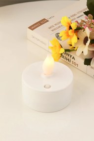 Μπαταρίας led ρεσώ κερί Λευκό 3x3 cm