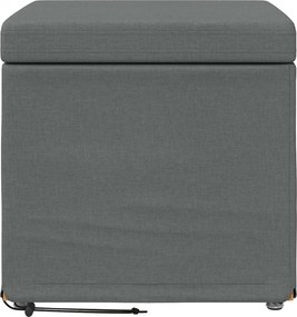 vidaXL Σκαμνί Σκούρο Γκρι 41 x 41 x 40 εκ