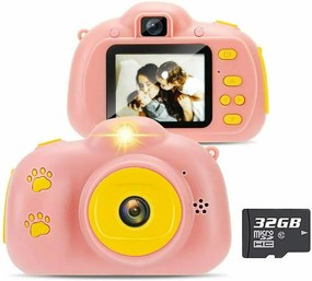 Funny Kids Cams Compact Φωτογραφική Μηχανή 3MP με Οθόνη 2" Ροζ XP-085