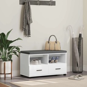 vidaXL Παγκάκι Χαλωρίου Λευκός 80 x 38 x 46 εκ