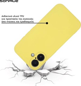 Θήκη Σιλικόνης My Colors Sonique Apple iPhone 16e / iPhone 17e Κίτρινο