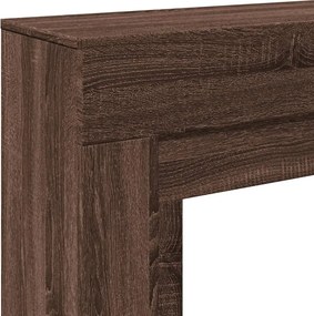 vidaXL Πλαίσιο Τζακιού Καφέ Δρυς 100x30x87,5 εκ. από Επεξ. Ξύλο