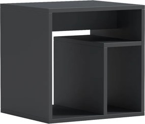 Βοηθητικό τραπέζι Doublo pakoworld ανθρακί 40x35x40εκ