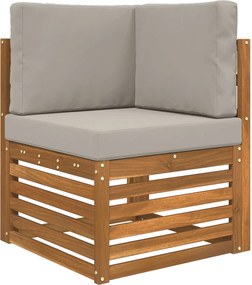 vidaXL Μαξιλάρι Καναπέ Εξωτερικού Χώρου 3 pcs Γκρι Πολυεστέρας