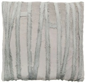 Μαξιλάρι Διακοσμητικό (Με Γέμιση) Silver Stripes 014524 Grey 50X50 Ύφασμα
