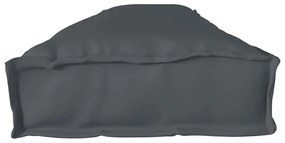 vidaXL Μαξιλάρι Παλέτας Ανθρακί για Παγκάκι 200x40x8 εκ. Ύφασμα Oxford