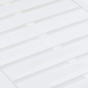 vidaXL Τραπεζάκι Κήπου Λευκό 78 x 55 x 38 εκ. Πλαστικό