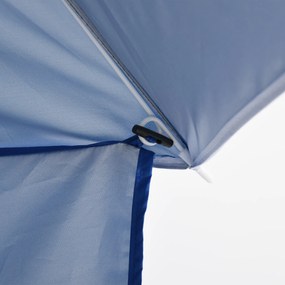 Ομπρέλα παραλίας, αντηλιακή ομπρέλα, προστασία από τον ήλιο, πολυεστέρας, μπλε 2,2 x Υ2,2μ