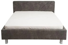 Επενδυμένο Κρεβάτι Falco Γκρί Διπλό 160x200 εκ. 178x217x94 εκ.