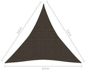 ΠΑΝΙ ΣΚΙΑΣΗΣ ΚΑΦΕ 3,6 X 3,6 X 3,6 Μ. ΑΠΟ HDPE 160 ΓΡ./Μ² 311803