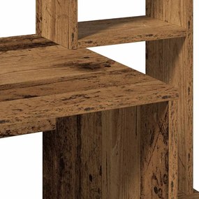 vidaXL Γραφείο με Ράφια Όψη Παλαιού Ξύλου 100x45x140 εκ. Επεξ. Ξύλο