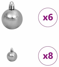 vidaXL Τεχνητό Χριστουγεννιάτικο Δέντρο με 150 LED Πράσινο 120 cm