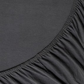 Σεντόνι με λάστιχο Jersey 160x200+40 Night Black 5510134