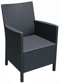 SIESTA CALIFORNIA DARK GREY ΠΟΛΥΘΡΟΝΑ ΠΟΛ/ΝΙΟΥ 59X63X90εκ.53.0070