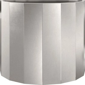 vidaXL Γλάστρα Ασημί 60 x 30 x 50 εκ. Ανοξείδωτο ατσάλι